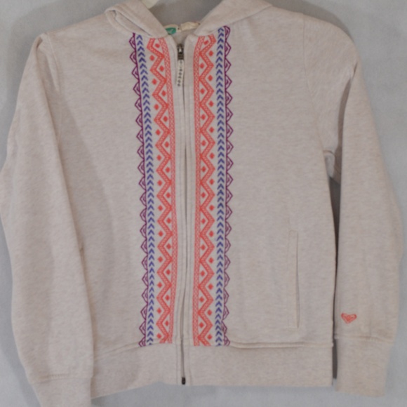 Roxy Other - Roxy Girl boho embroidered hoodie sweatshirt